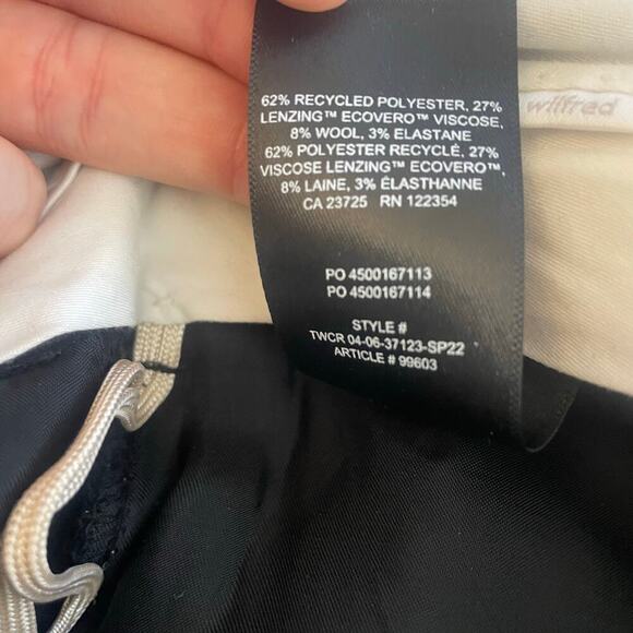 WILFRED Author Pant Trouser High Waist Wide Leg BLACK size 10 - Picture 5 of 6